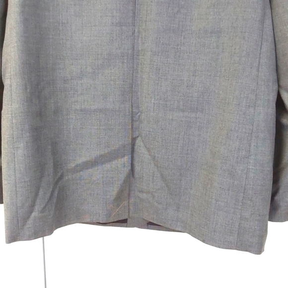 Tollegno 1900 J.Crew Crosby Gray Charcoal Wool Suit Jacket Modern luxury Sz.46r - Picture 9 of 12